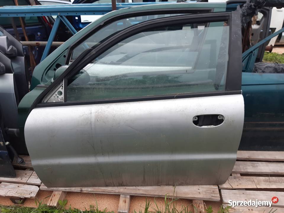 Lanos lewe drzwi 3 drzwi srebrne