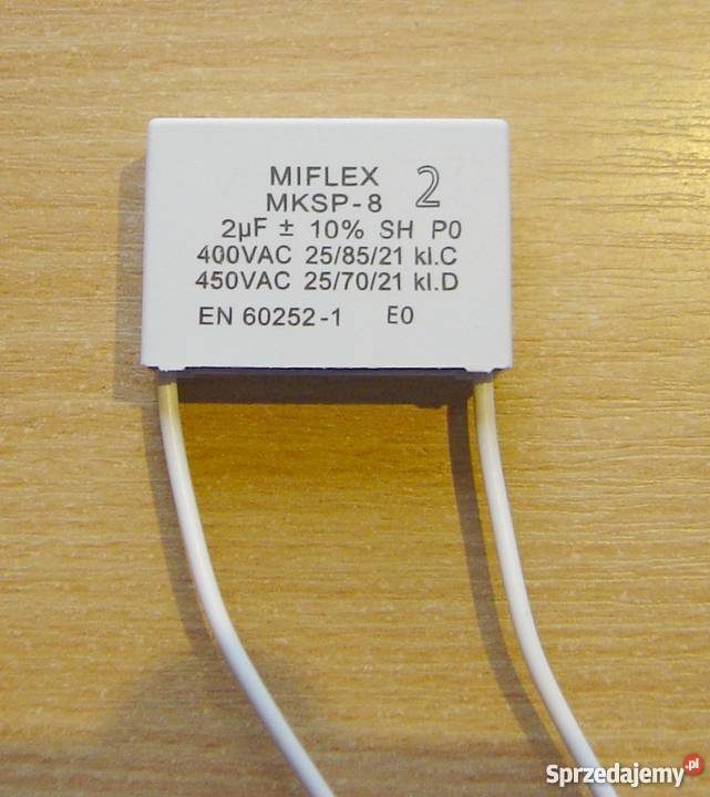 Kondensator rozruchowy 20F MKSP8 Miflex Łódź