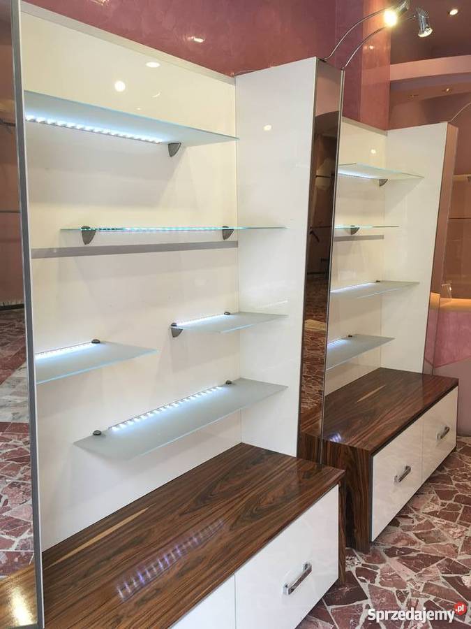 wyposażenie sklepu obuwniczego regał półka TANIO Żywiec