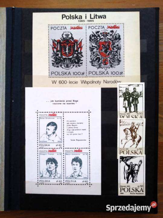 Znaczki i bloczki Poczty Solidarność Gdańsk