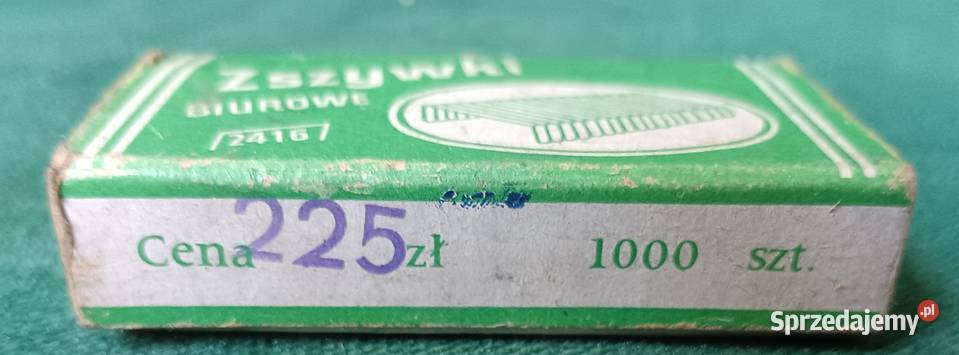 Retro zszywki biurowe 2416 opakowanie PRL Pozostałe Zbylitowska Góra sprzedam