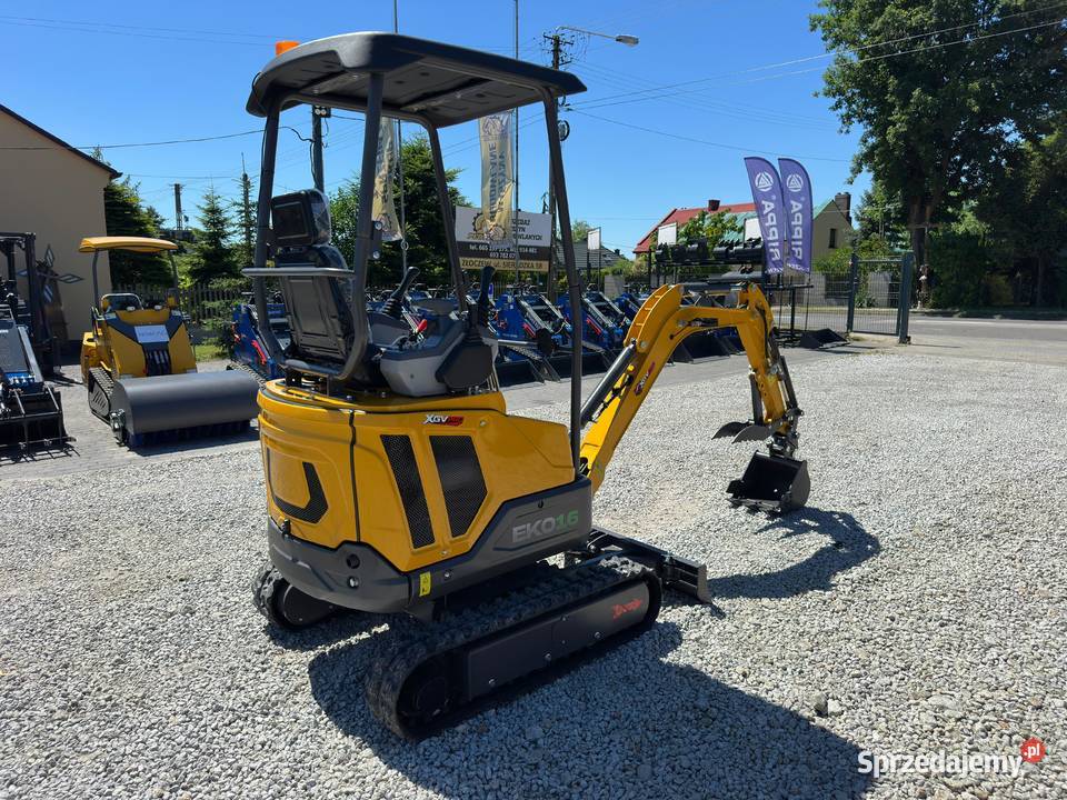 Nowa Minikoparka XGV EKO16 z 2026 Roku Waga 1600 Rok produkcji 2026 Koparki łódzkie Złoczew