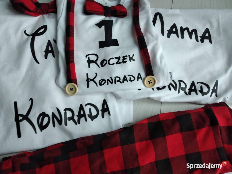 Komplet na pierwsze urodziny roczek chłopca niebieski Jabłonowo Pomorskie sprzedam