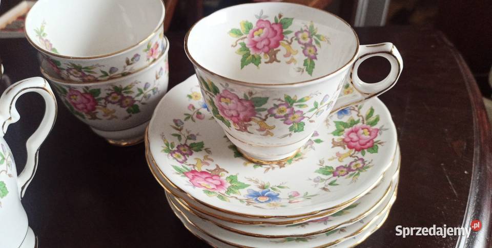 Serwis do herbaty Royal Stafford Rochester Made Porcelana i szkło sprzedam