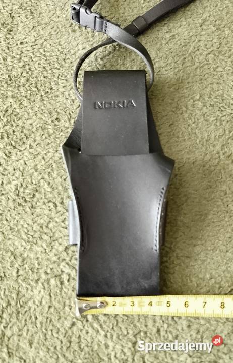 Oryginalny skórzany futerał Nokia z przełomu lat