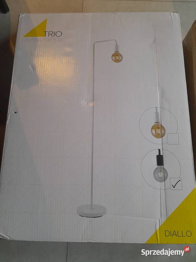 Lampa stojąca czarna Trio Diallo E27 nowa outlet Dąbrowa Górnicza