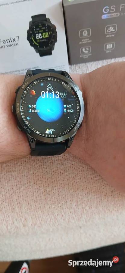 Smartwatch GS Fenix 7 15 cala ekran HD Pomiar wielkopolskie Poznań