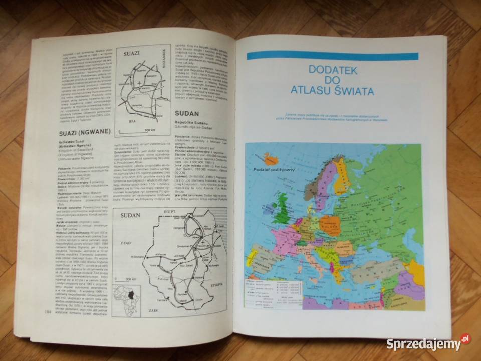 Atlas świata polityczny 1988 Głuchołazy