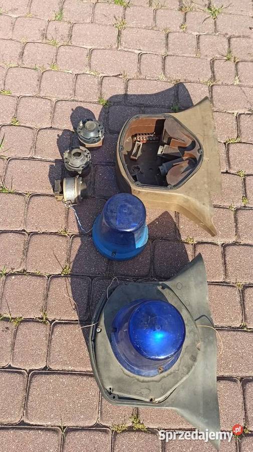 Belki sygnalizacyjne koguty PRL CCCP Tesla Hella osobowe Lampy ostrzegawcze, koguty Góra Kalwaria