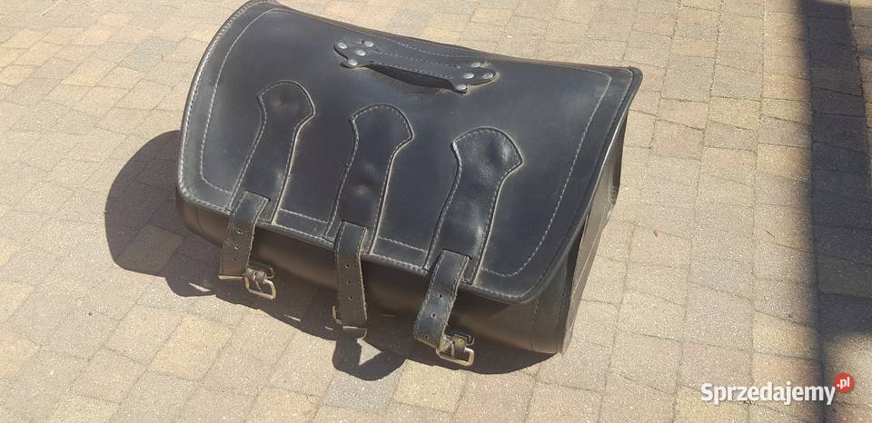 Kufer motocyklowy skórzany Akcesoria Borzęcin Duży sprzedam