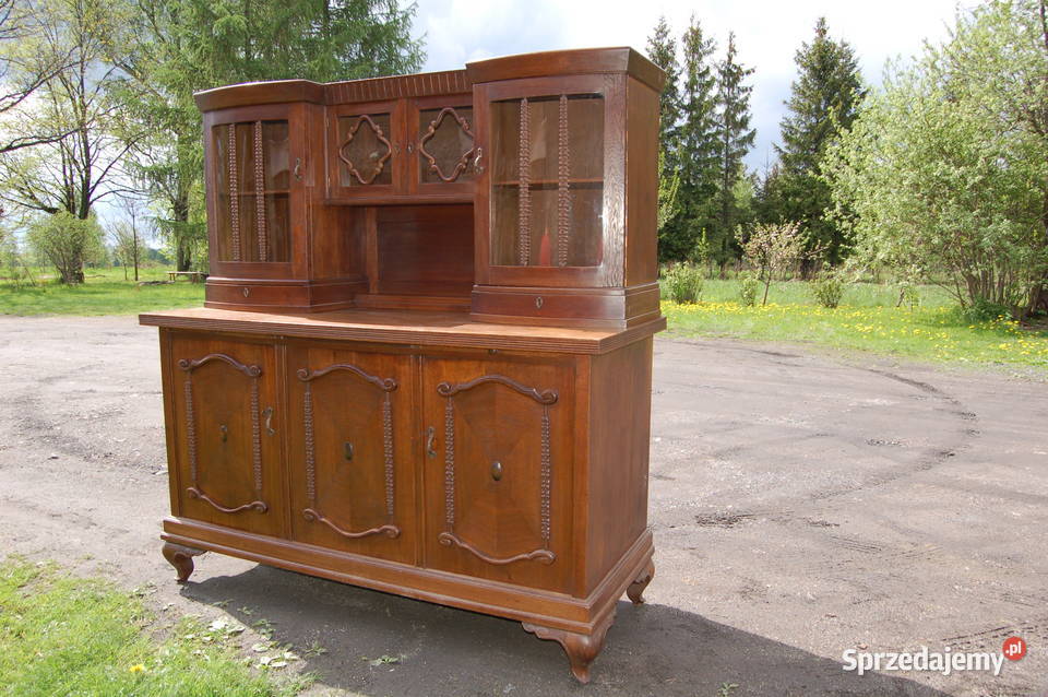 Kredens pomocnik dębowy Kredensy i witryny dolnośląskie Mirsk