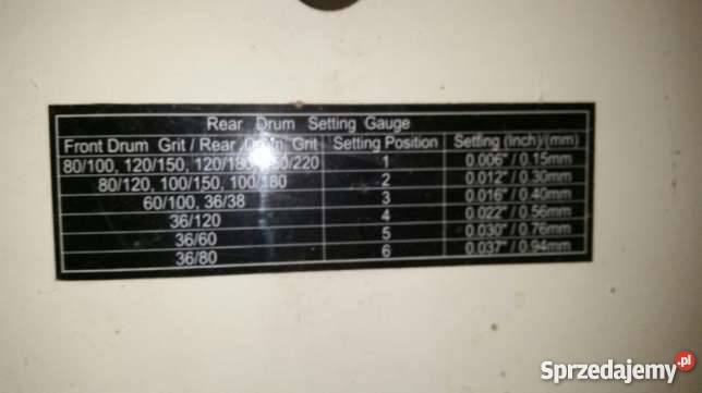 Szlifierka Walcowa Szerokotaśmowa 900mm Stok Lacki