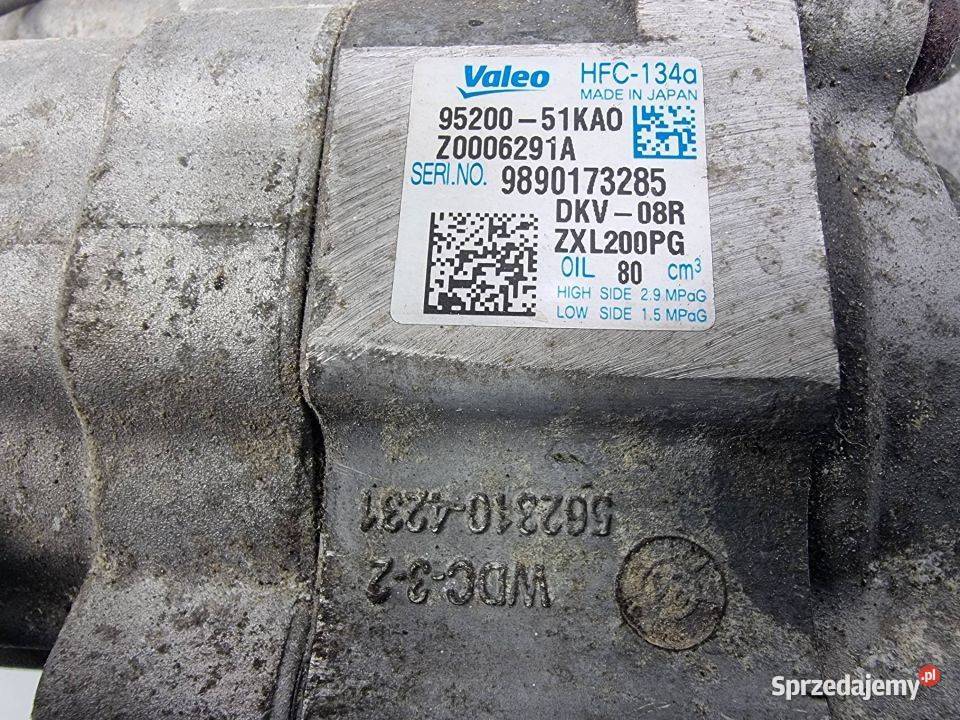 SPRĘŻARKA KLIMATYZACJI OPEL AGILA 9520051KA0 osobowe Lipno