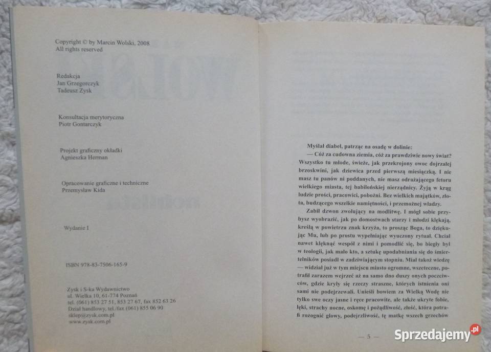 Noblista Marcin Wolski Rok wydania 2008 Warszawa