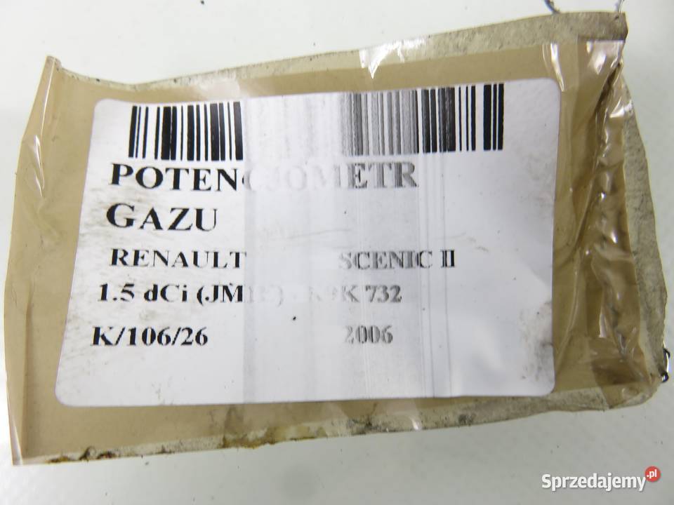 POTENCJOMETR GAZU RENAULT SCENIC II 15 dCi 19