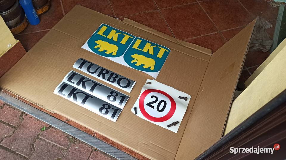 Naklejka Oznaczenia TURBO LKT 81 80 Ciągnik Garwolin sprzedam