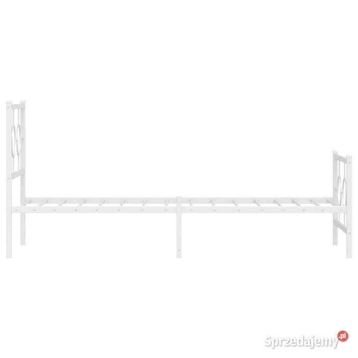 Łóżko Metalowe Białe Rama Łóżka Ze Stelażem 85cm Warszawa