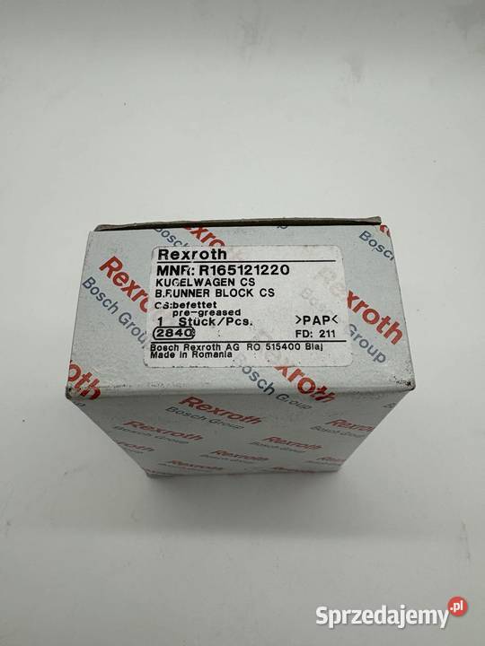 Rexroth R165121220 Wózek liniowy Pozostałe Warszawa sprzedam