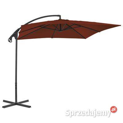 Parasol wiszący ze stalowym słupkiem 250x250
