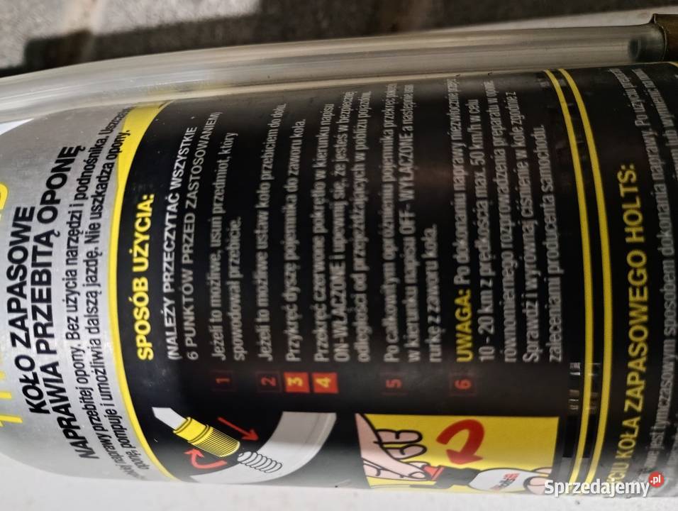 Zestaw naprawczy koło zapasowe i uszczelniacz do Niedrzwica Duża sprzedam
