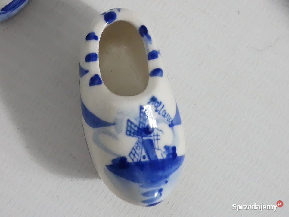 Ceramiczny komplet pamiątkowy z Holandii Wiatrak
