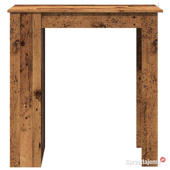 Stolik barowy z półkami stare drewno 102x50x1035 mazowieckie