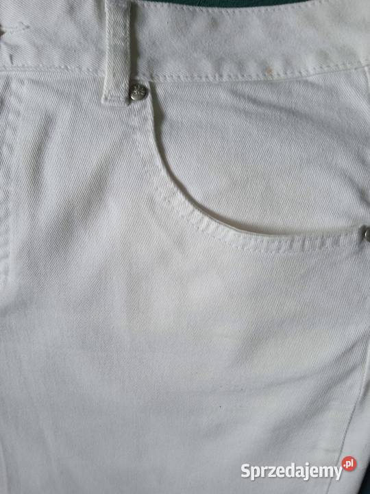BIAŁA MARKOWA SPÓDNICZKA DŻINSOWA FLASH JEANS r Piła