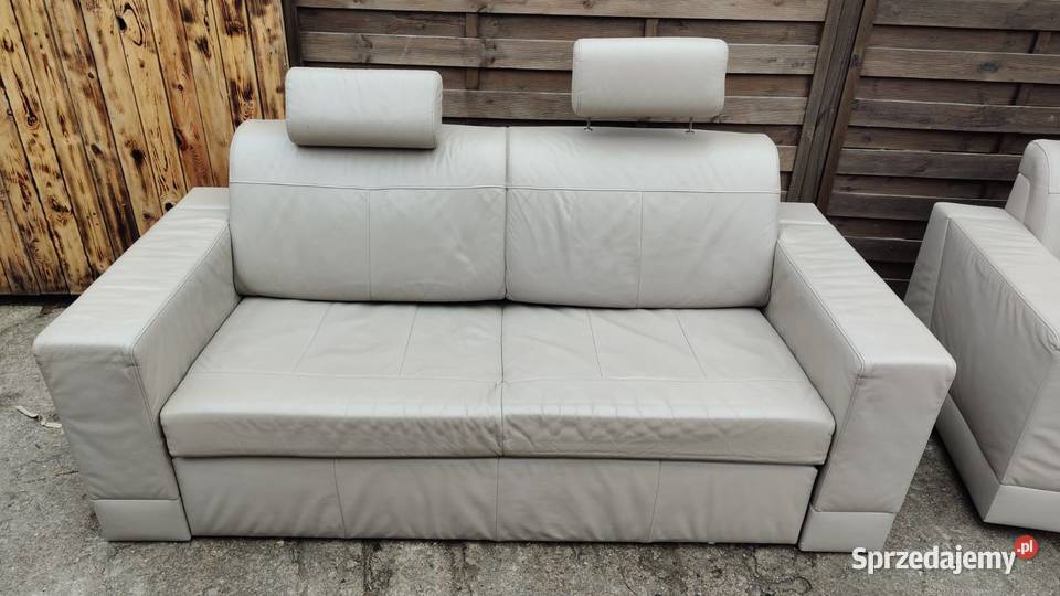 Komplet skórzany Meblomak kanapa z funkcją Komplety wypoczynkowe Warszawa