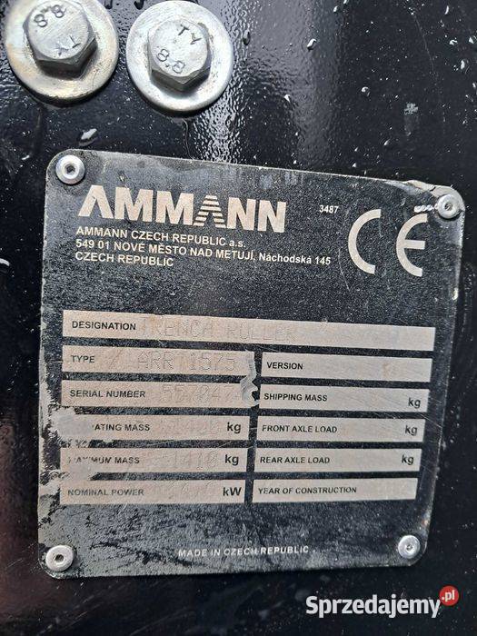 Walec Okołkowany AMMANN RAMMAX 1575 17r WACKER Sułów sprzedam