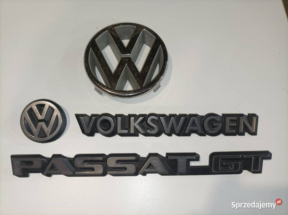 Komplet emblematów Volkswagen Passat GT B2 śląskie Zawiercie