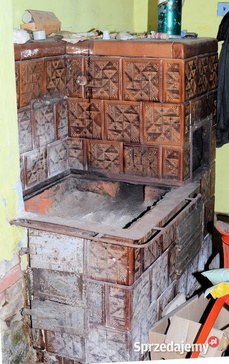 Stary Piec Kaflowy Kuchnia Antyk Ozdobny Piecyk Antyki, Sztuka, Kolekcje Iwierzyce