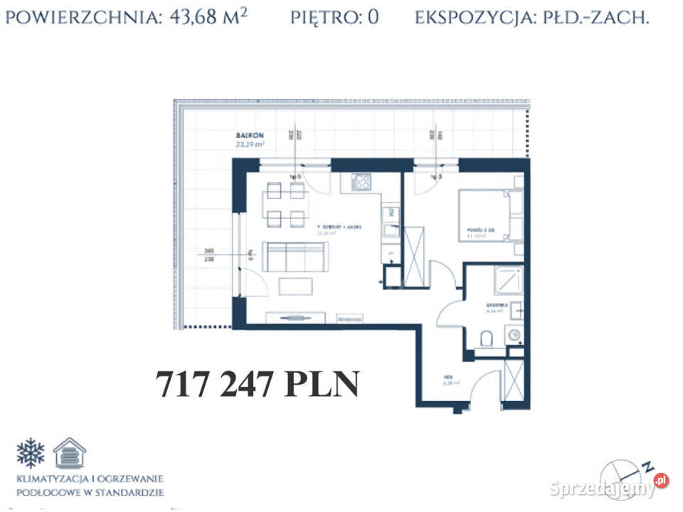 sprzedaży mieszkania 4368m2 Darłowo Nadmorska