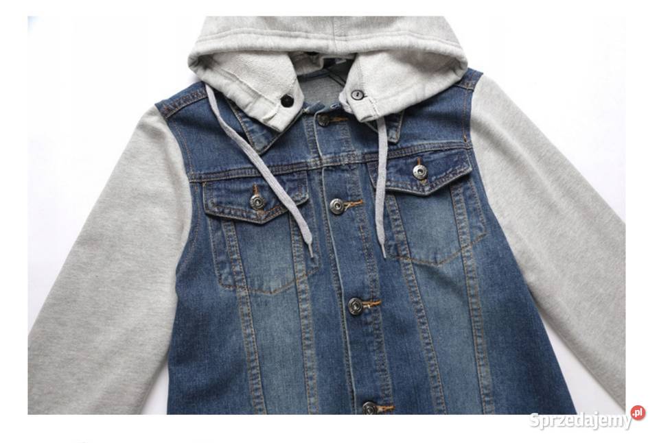 Koszula bluza katana jeansowa z odpinanym śląskie