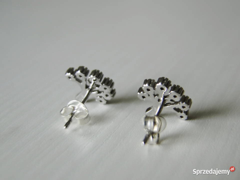 Śliczne kolczyki drzewka srebro 925 Warszawa