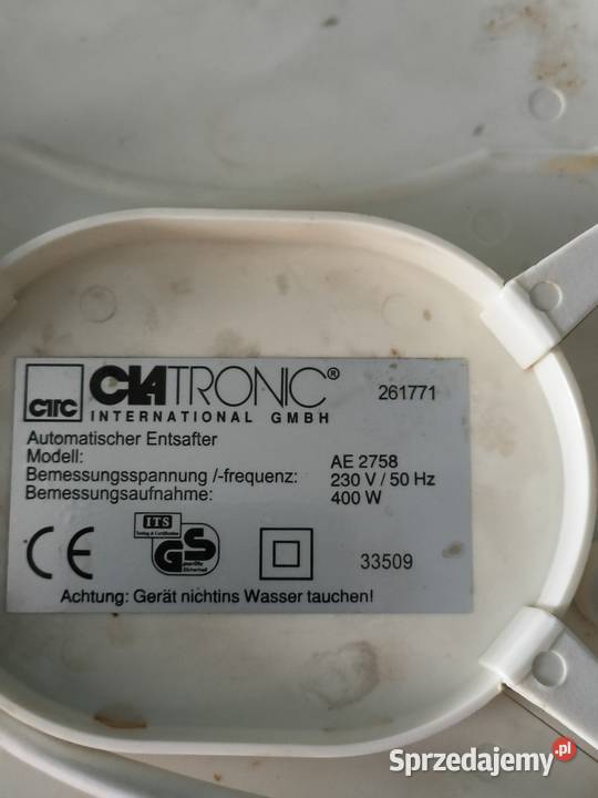 Sokowirówka CLATRONIC model AE2758 Tychy sprzedam