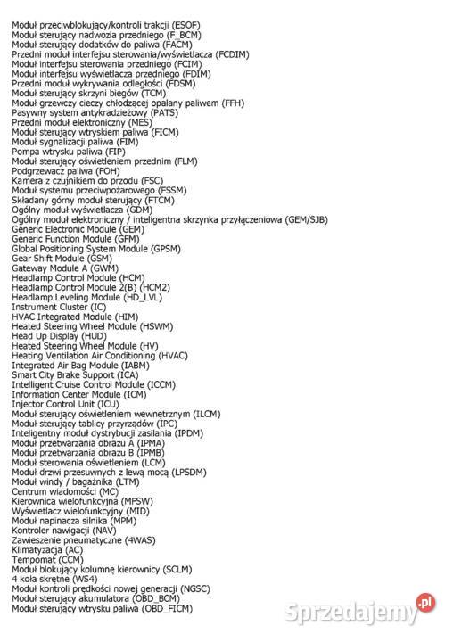 STN2120 ELM327 v4 Diagnoza OBD2 MSCAN Ford Złącze OBD II sprzedam