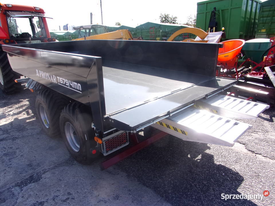Przyczepa budowlana z najazdami resor T6794MN