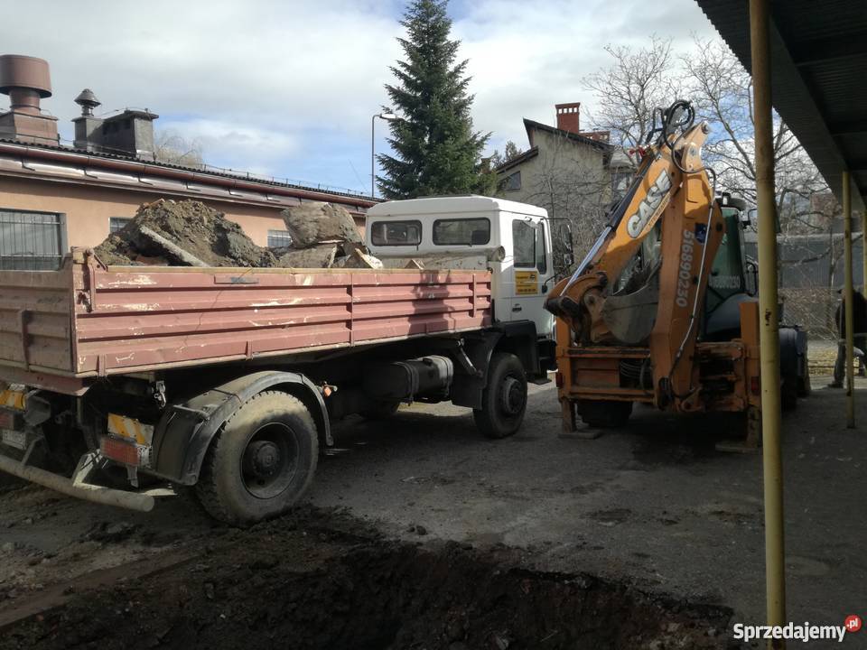 USŁUGI KOPARKO ŁADOWARKĄ młot transport Kęty
