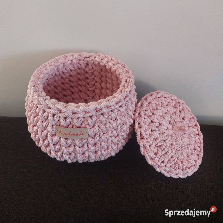 Koszyczek z pokrywką różowy Oborniki Śląskie