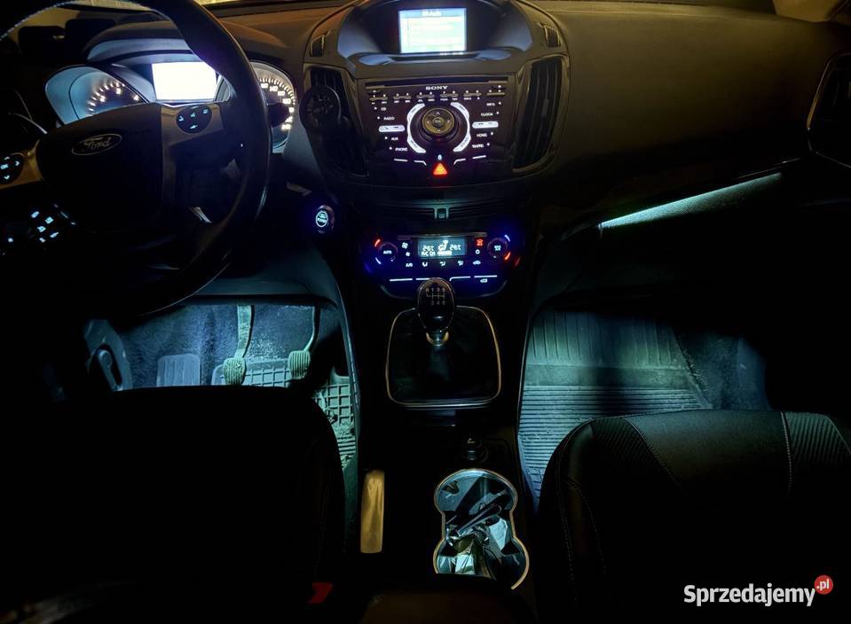 Ford Kuga Mk2 xsenon led ambilight keyless go Zarejestrowany w Polsce Kuga wielkopolskie Żerków