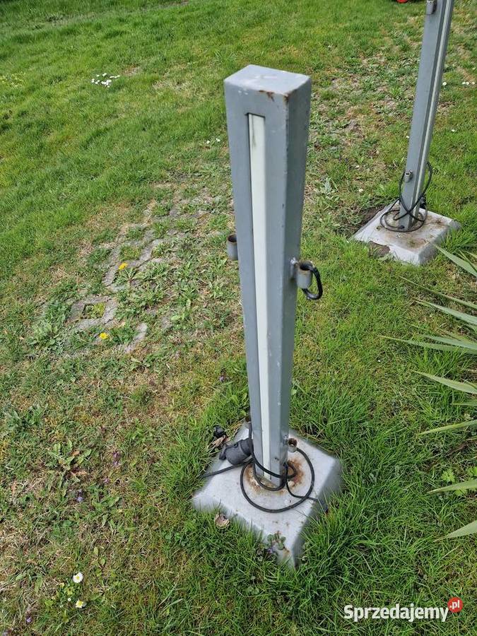 Słupek Ogrodzeniowy z Lampą LED 104 Używany Głogowa sprzedam