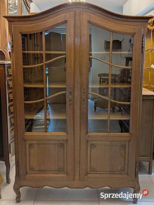 Piękna dębowa bibliotekawitryna ludwikowska śląskie Dąbrowa Górnicza