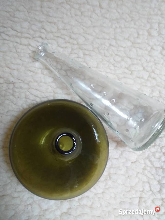 Wazonik szklany Ikea zielony Tychy