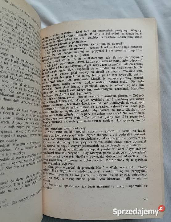 Lloyd C Douglas Szata Wydawca nieznany lata 80e wielkopolskie Koźminek