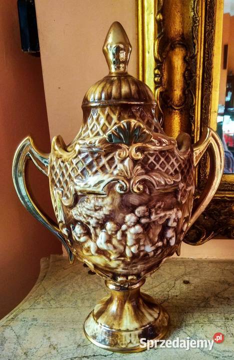 Złocona Amfora z Amorkami Gdańsk sprzedam