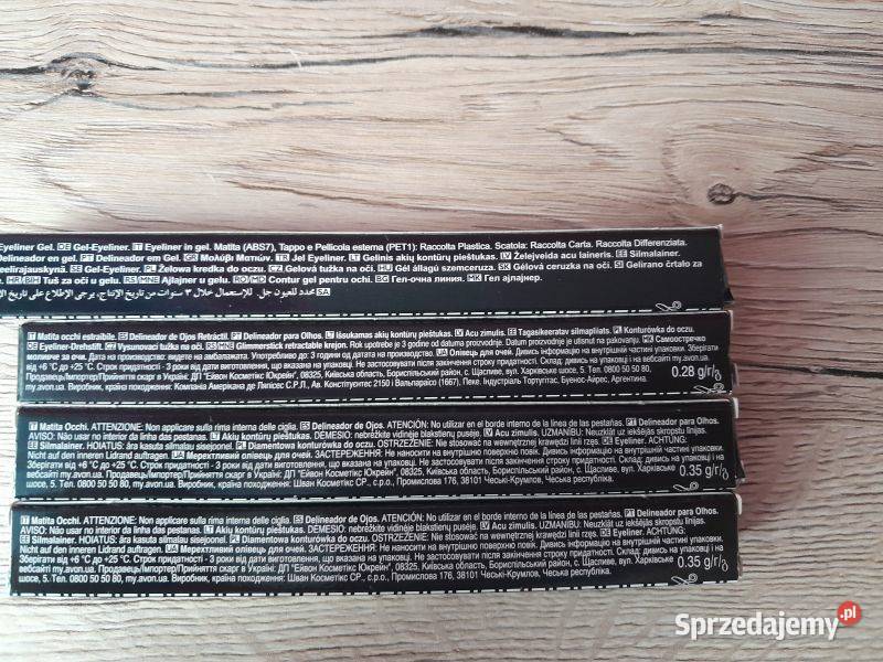 Zestaw 4 sztuk konturówek do oczu Avon Siewierz sprzedam