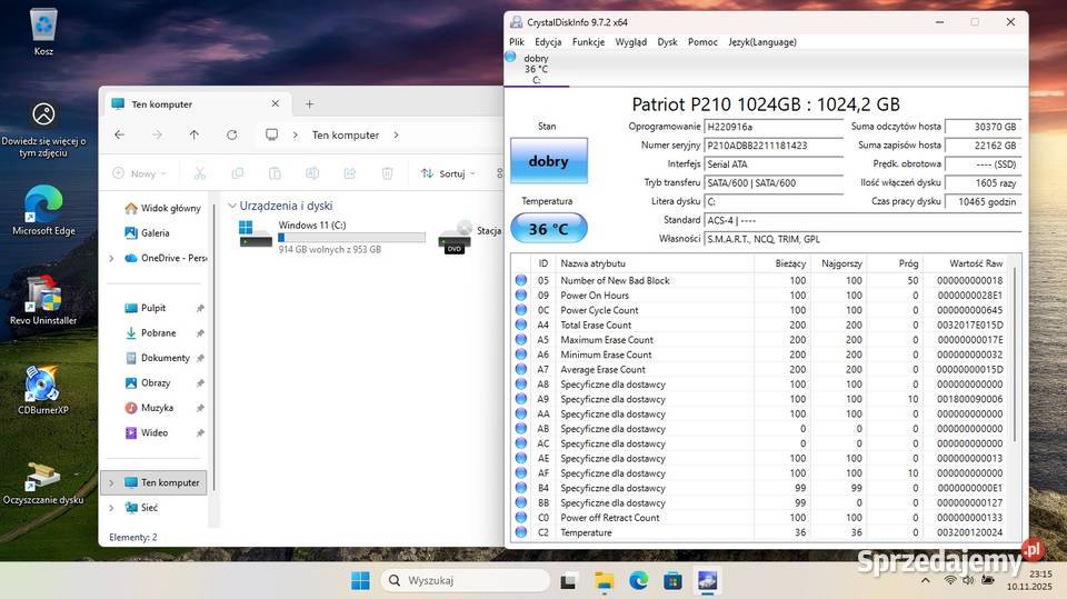 Laptop Hp EliteBook 8470p cpu i5 ram 8GB SSD 1TB Kraków