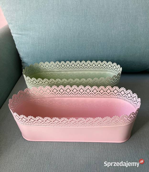 Nowe doniczki Ikea komplet różowa zielona sprzedam