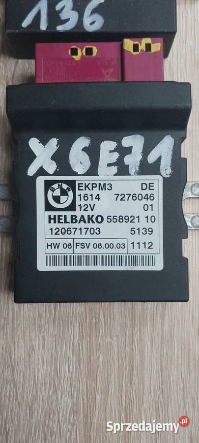 Moduł sterownik pompy paliwa BMW X6 E71 7276046 Szczecin sprzedam