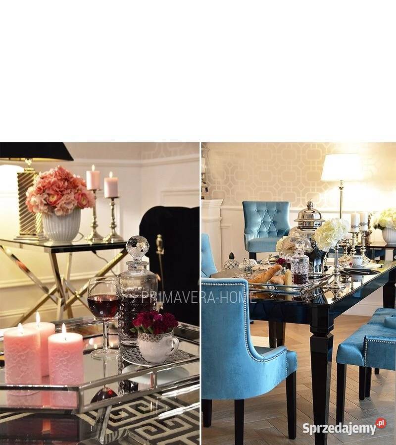 Stół glamour drewniany rozkładany lakierowany Warszawa sprzedam